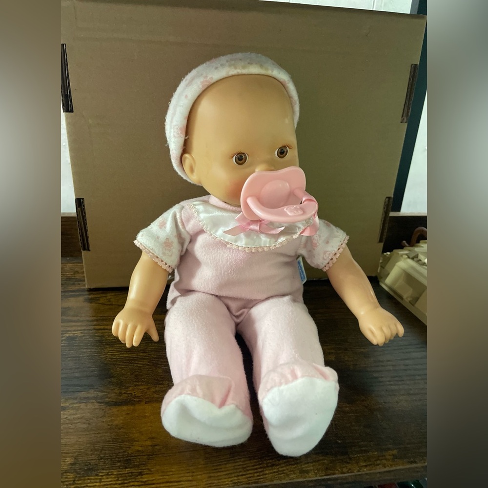 Fisher-Price Mattel Baby Doll in Pink Outfit 2007 Little Mommy Collection